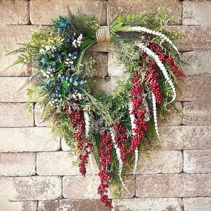 🔥Flash Sale-80% Off🔥Patriotic Americana Wreath: Rustic Red, White, and Blue Fourth of July Decoration