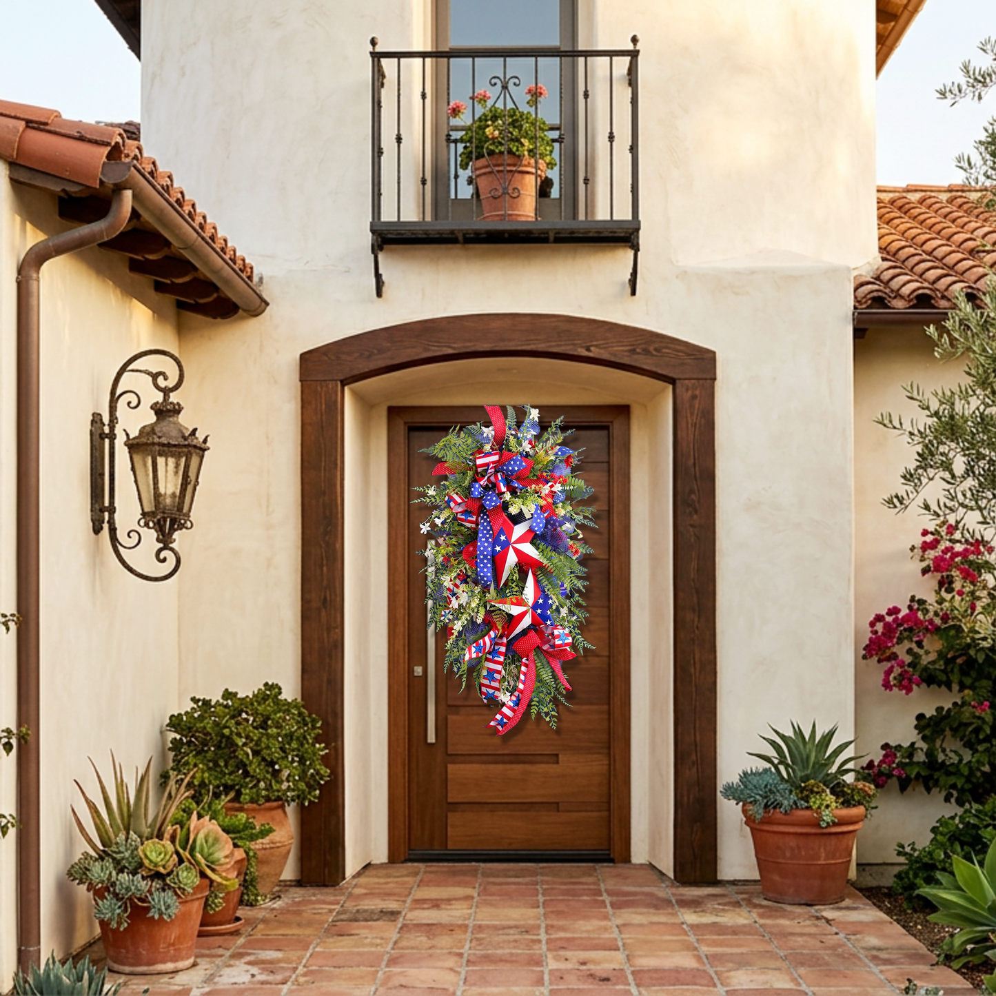 🔥Flash Sale-80% Off🔥4th of July Patriotic Star Wreath