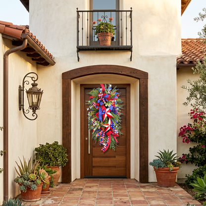 🔥Flash Sale-80% Off🔥4th of July Patriotic Star Wreath