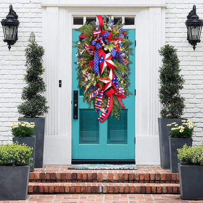 🔥Flash Sale-80% Off🔥4th of July Patriotic Star Wreath